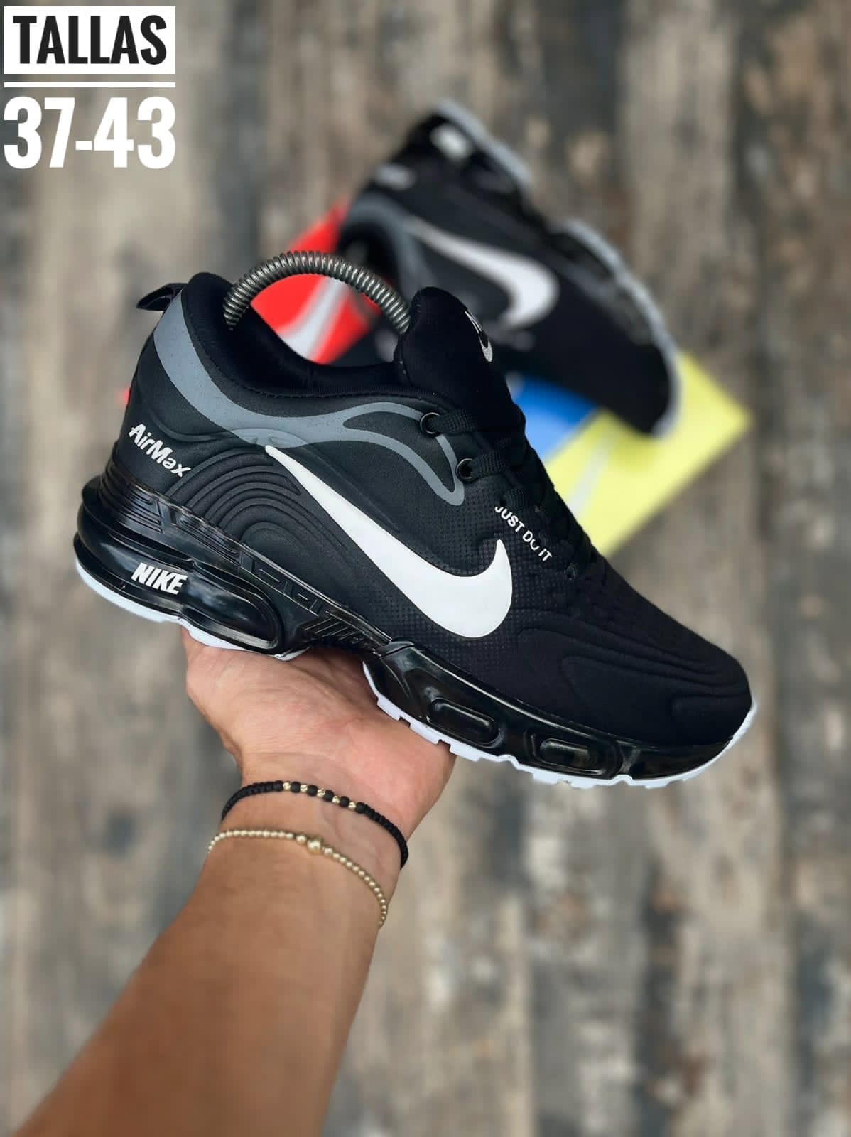 Nike Air Max Just do It color Negro